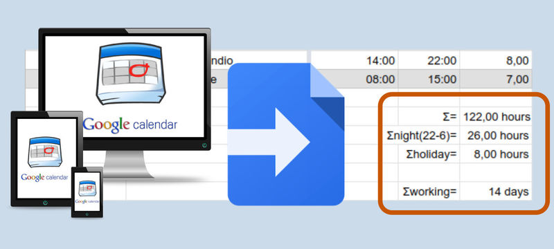 How to extract night and holiday hours from your Calendar with Apps Script
