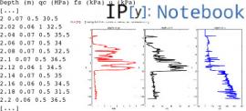 Analysis of in situ data with IPython notebook