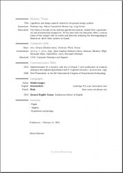 My ModernCV (English version) page 2 of 2