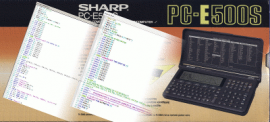 Programming wiht Sharp PC-E500S