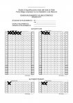 Traffic survey on sheet of paper